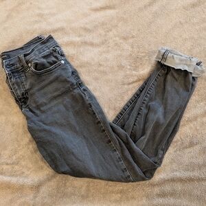 Women's Banana Republic Black Skinny Jeans, Size 26/2 Tall